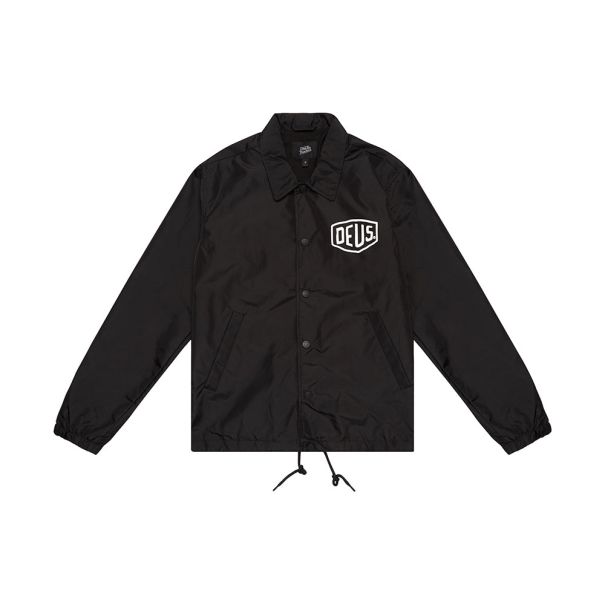 Black Guaranteed Milano Coach Jacket Mens Jackets
