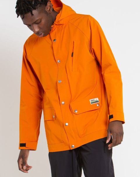 Orange Ochre Rambler Anorak Spacious Mens Jackets
