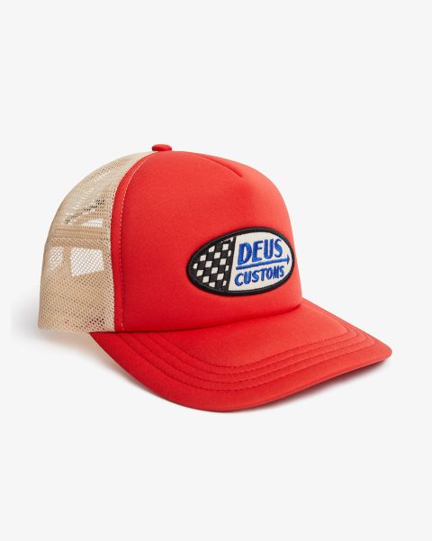 Mens Red Flags Trucker Sale Stylish