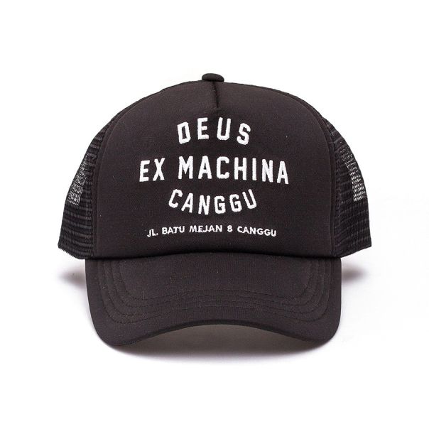 Black Charming Canggu Address Trucker Hat Hats Mens