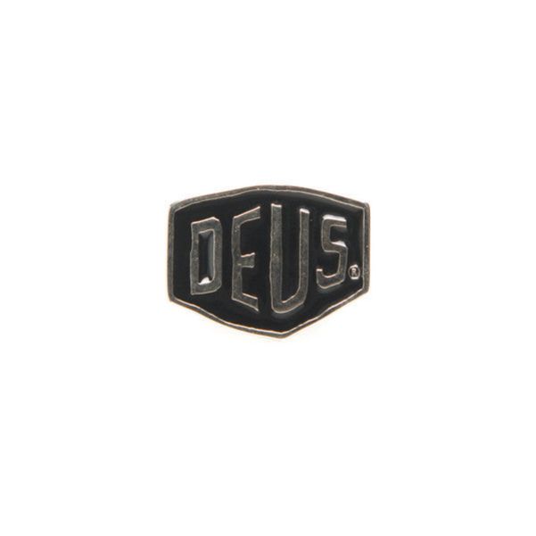 Mens Deus Shield Pin Reliable Patches / Pins / Stickers Black