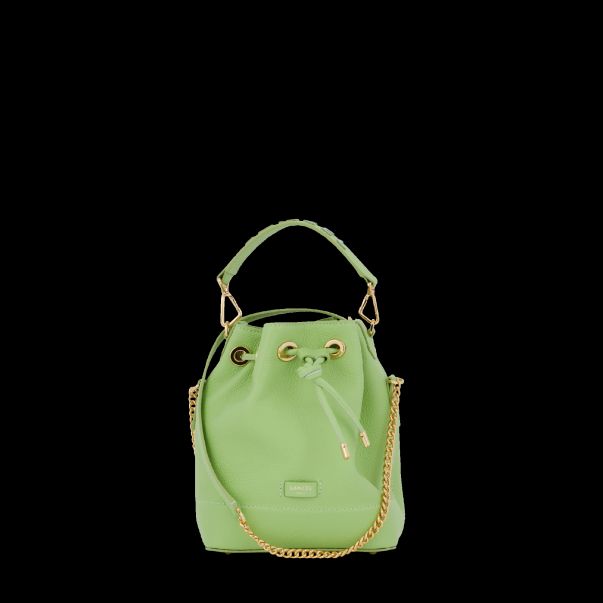 Women Sustainable Apple Green/Azur Mini Bucket Bag Hand Bags