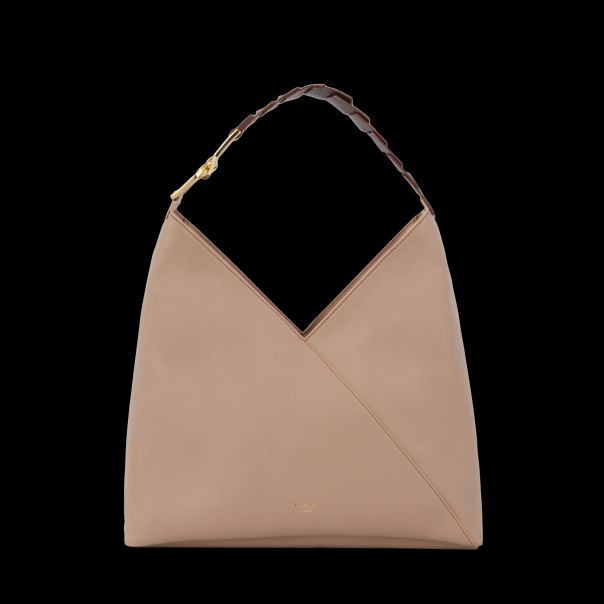 Shoulder Bags Natural/Chocolate Women Zip Hobo Retro