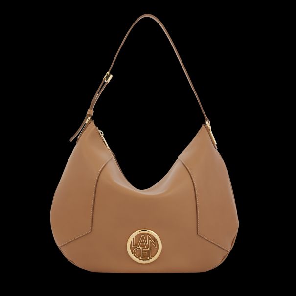Women Trendy Zipped Hobo Bag Shoulder Bags Granite/Gold