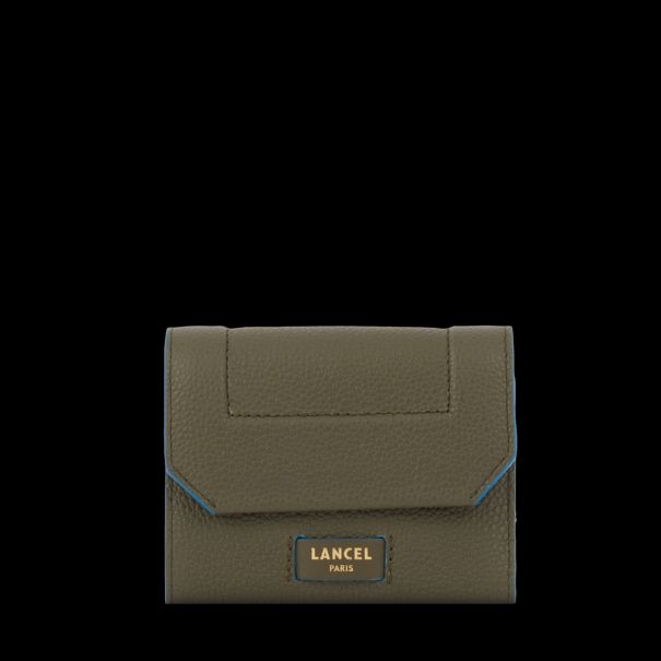 Women Popular M Flap Compact Wallet Wallet Dark Kaki