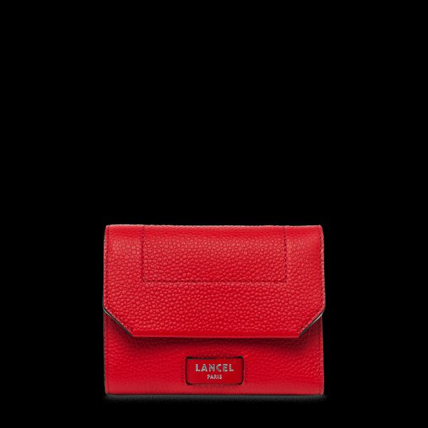 Wallet Compact Medium Wallet Rabat Red Lancel Cozy Women