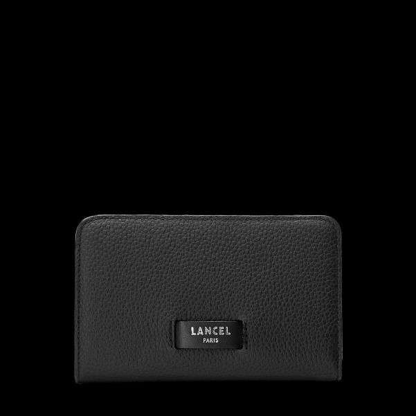 Popular Wallet Compact Rectangular Zipped Wallet Women Black