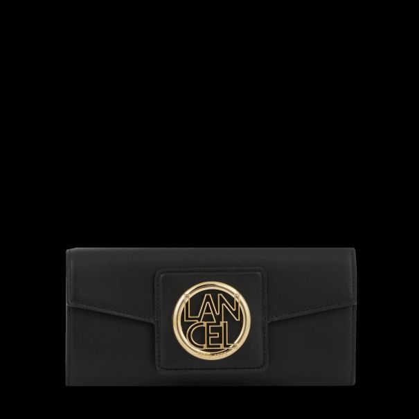 Wallet Long Flap Wallet Women Black/Gold Practical