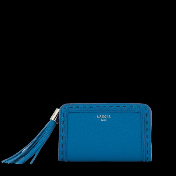 Wallet Cobalt Long-Lasting Rectangular Zip Compact Wallet Women