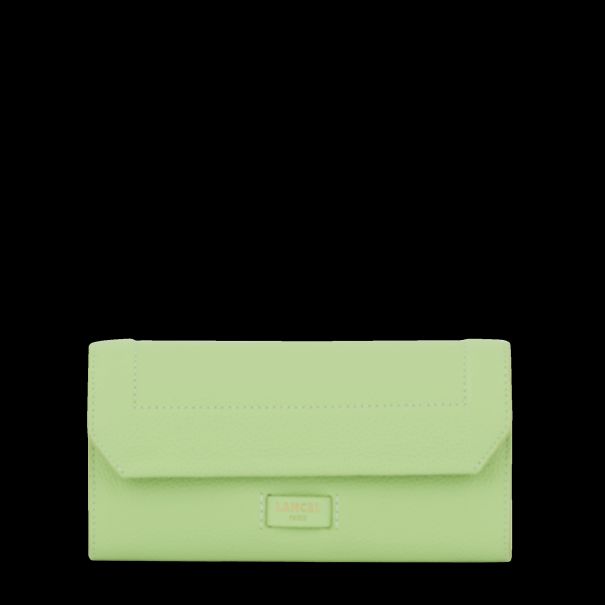 Slim Flap Wallet Apple Green Organic Women Wallet