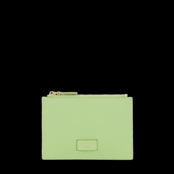 Apple Green Peaceful L Zip Card Holder Women Card Holder