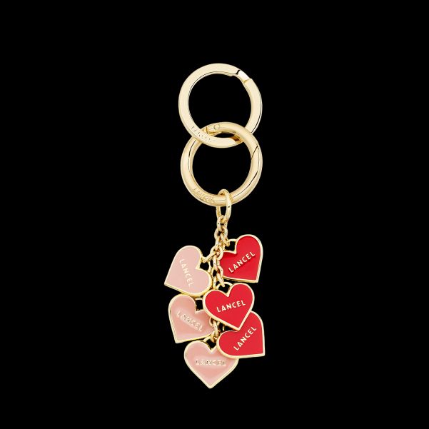 Key Ring Proven Multi-Hearts Key Ring Women Pink/Red Lancel