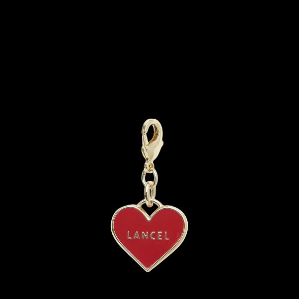 Red Lancel Advance Key Ring Key Ring Women