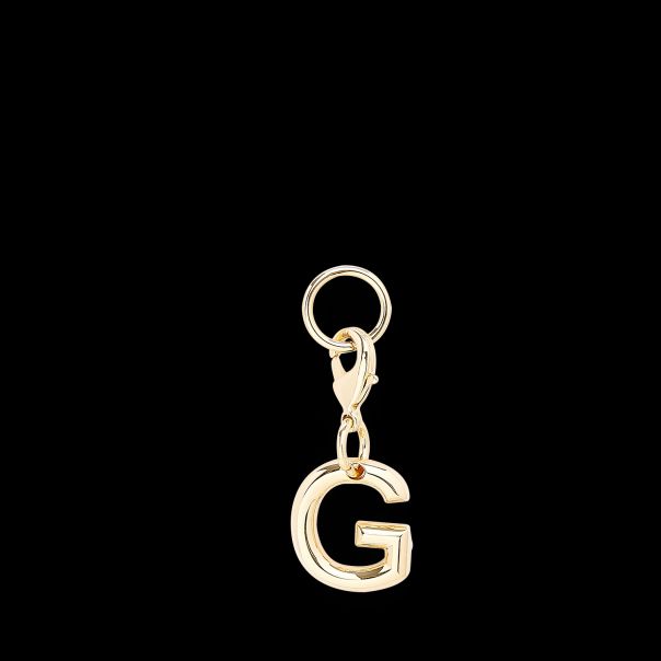 Women Convenient Gold Color Key Ring Charm Letter G