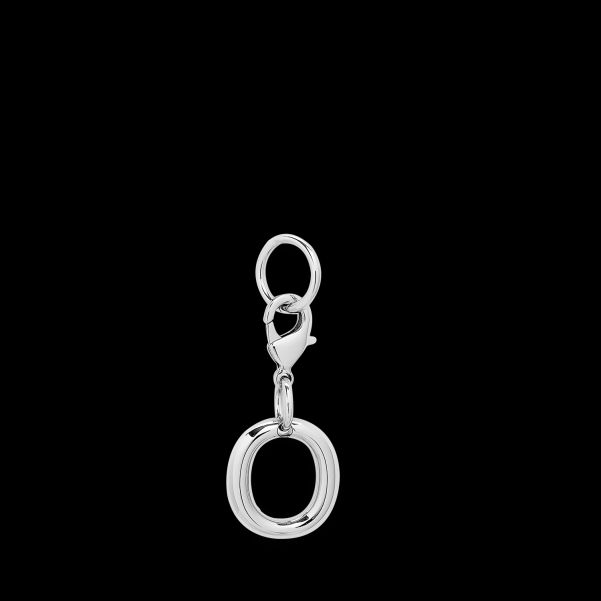 Key Ring Women Charm Letter O Silver Color Well-Built
