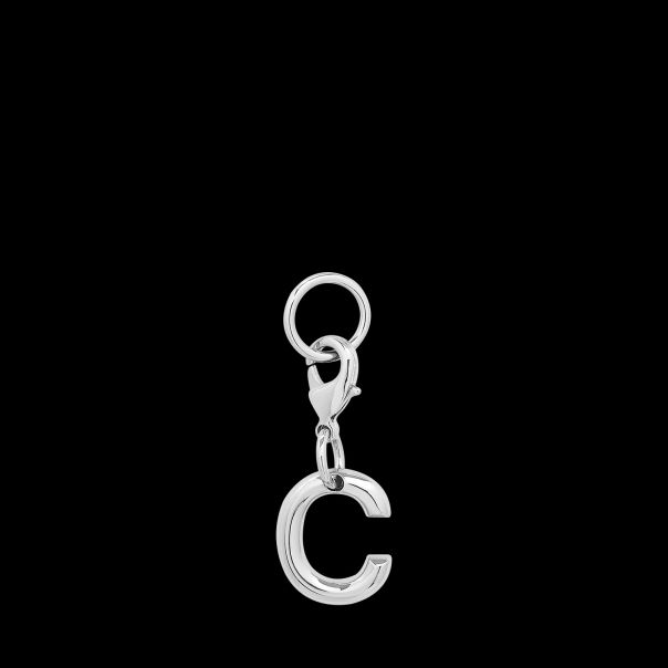 Charm Letter C Cost-Effective Key Ring Silver Color Women