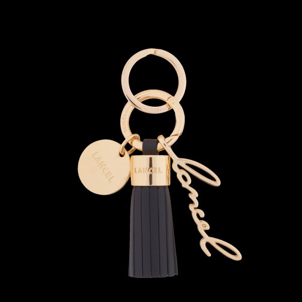Lancel Pompom Key Ring Black Key Ring Women Cheap